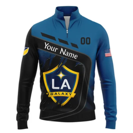 MLS LA Galaxy Exclusive All Over Prints BLMLS51024A1LASWZ - Quarter Zip Jacket