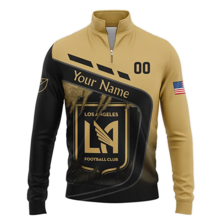 MLS Los Angeles FC Exclusive All Over Prints BLMLS51024A1LAFSWZ - Quarter Zip Jacket