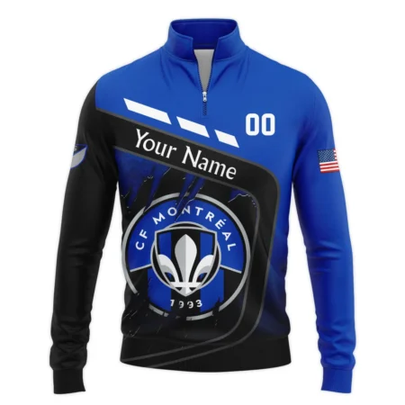 MLS CF Montreal Exclusive All Over Prints BLMLS51024A1MTLSWZ - Quarter Zip Jacket