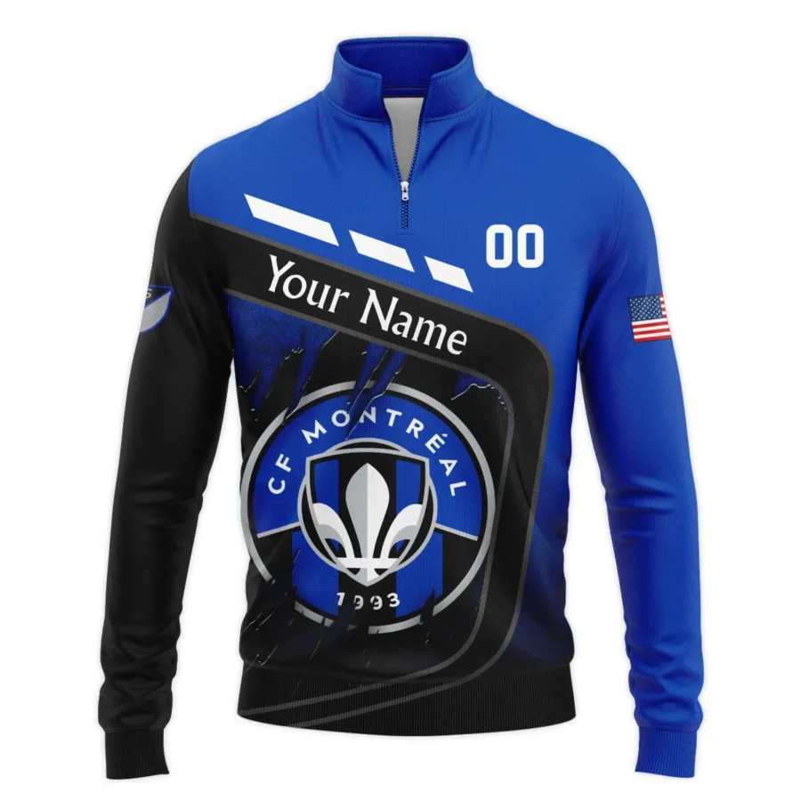 MLS CF Montreal Exclusive All Over Prints BLMLS51024A1MTLSWZ - Quarter Zip Jacket