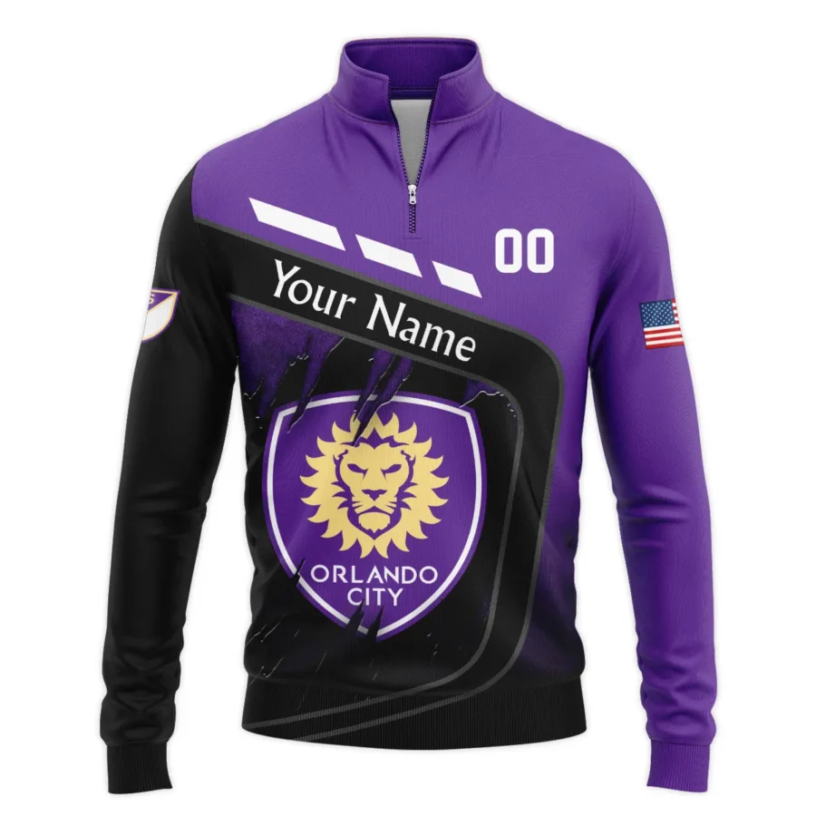 MLS Orlando City Exclusive All Over Prints BLMLS51024A1ORLSWZ - Quarter Zip Jacket