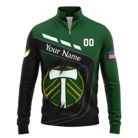 MLS Portland Timbers Exclusive All Over Prints BLMLS51024A1PORSWZ - Quarter Zip Jacket