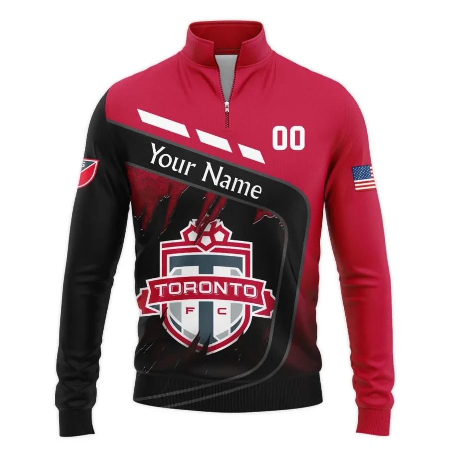 MLS Toronto FC Exclusive All Over Prints BLMLS51024A1TORSWZ - Quarter Zip Jacket