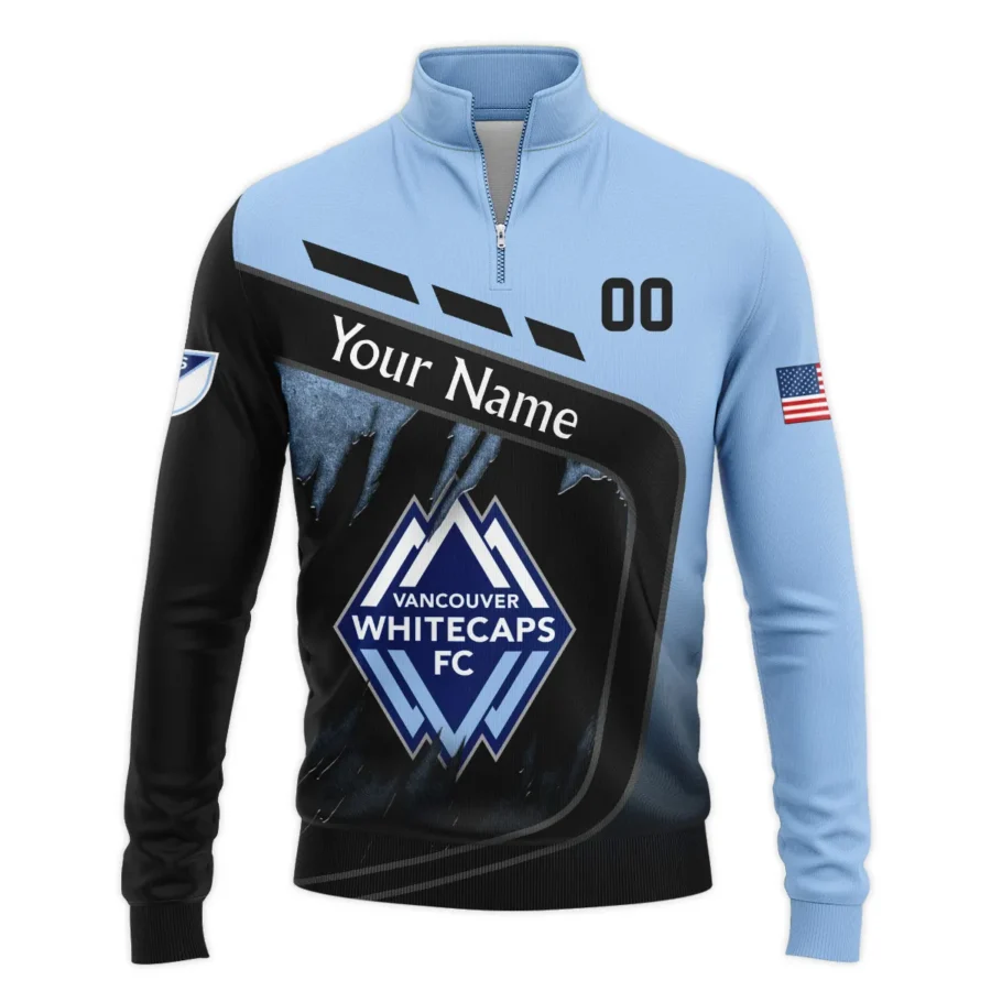 MLS Vancouver Whitecaps Exclusive All Over Prints BLMLS51024A1VANSWZ - Quarter Zip Jacket