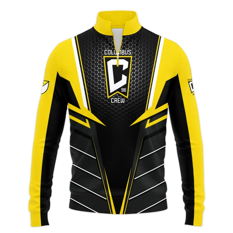 Special Release Columbus Crew MLS Quarter Zip Jacket  All Over Prints HOMLS011024A01CLBSWZ