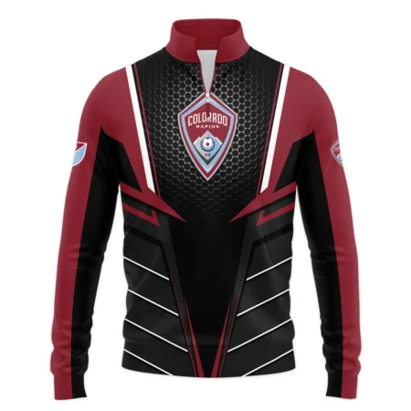 Special Release Colorado Rapids MLS Quarter Zip Jacket  All Over Prints HOMLS011024A01COLSWZ