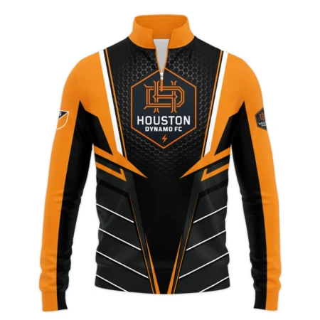 Special Release Houston Dynamo MLS Quarter Zip Jacket  All Over Prints HOMLS011024A01HOUSWZ