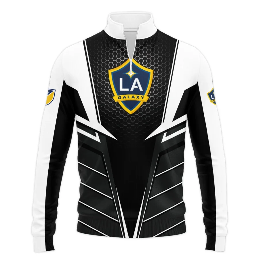 Special Release LA Galaxy MLS Quarter Zip Jacket  All Over Prints HOMLS011024A01LASWZ