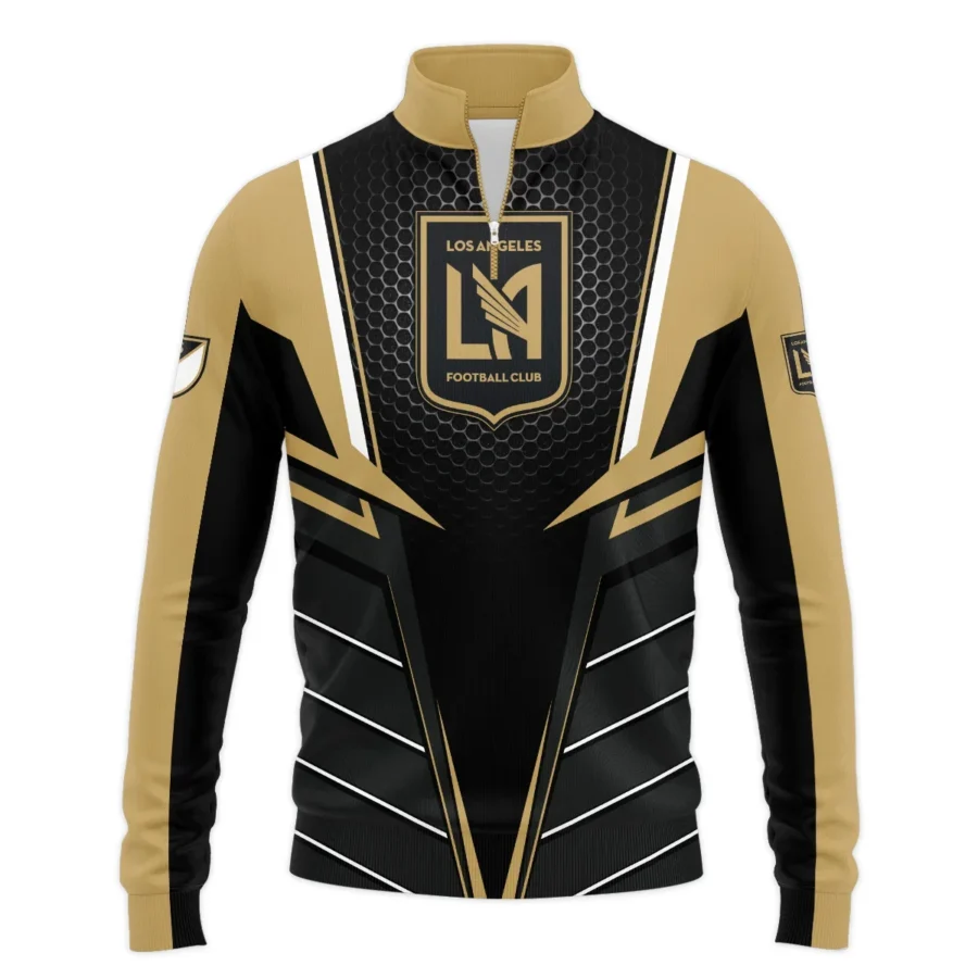 Special Release Los Angeles FC MLS Quarter Zip Jacket  All Over Prints HOMLS011024A01LAFSWZ