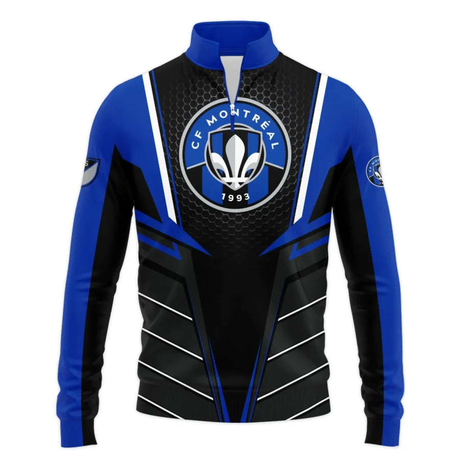 Special Release CF Montreal MLS Quarter Zip Jacket  All Over Prints HOMLS011024A01MTLSWZ