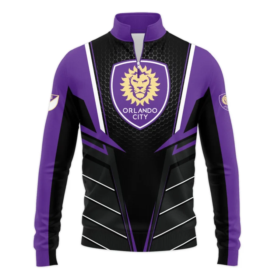 Special Release Orlando City MLS Quarter Zip Jacket  All Over Prints HOMLS011024A01ORLSWZ