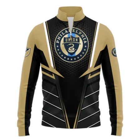 Special Release Philadelphia Union MLS Quarter Zip Jacket  All Over Prints HOMLS011024A01PHISWZ