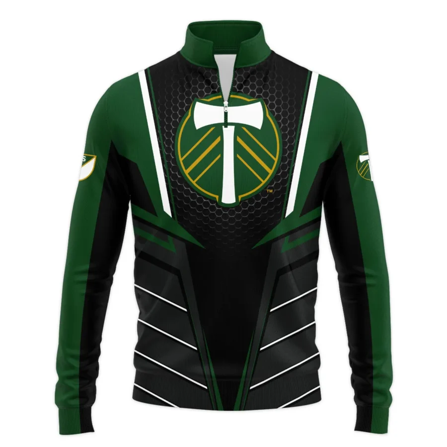 Special Release Portland Timbers MLS Quarter Zip Jacket  All Over Prints HOMLS011024A01PORSWZ