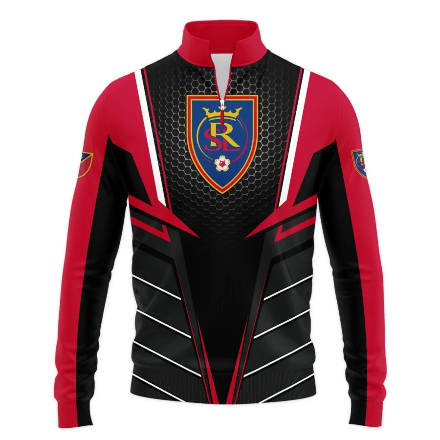 Special Release Real Salt Lake MLS Quarter Zip Jacket  All Over Prints HOMLS011024A01RSLSWZ