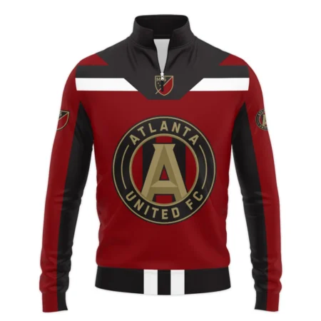 Special Release Atlanta United MLS Quarter Zip Jacket  All Over Prints HOMLS021024A01ATLSWZ