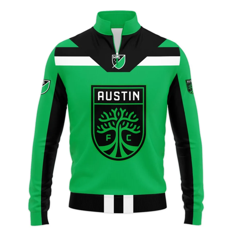 Special Release Austin FC MLS Quarter Zip Jacket  All Over Prints HOMLS021024A01ATXSWZ