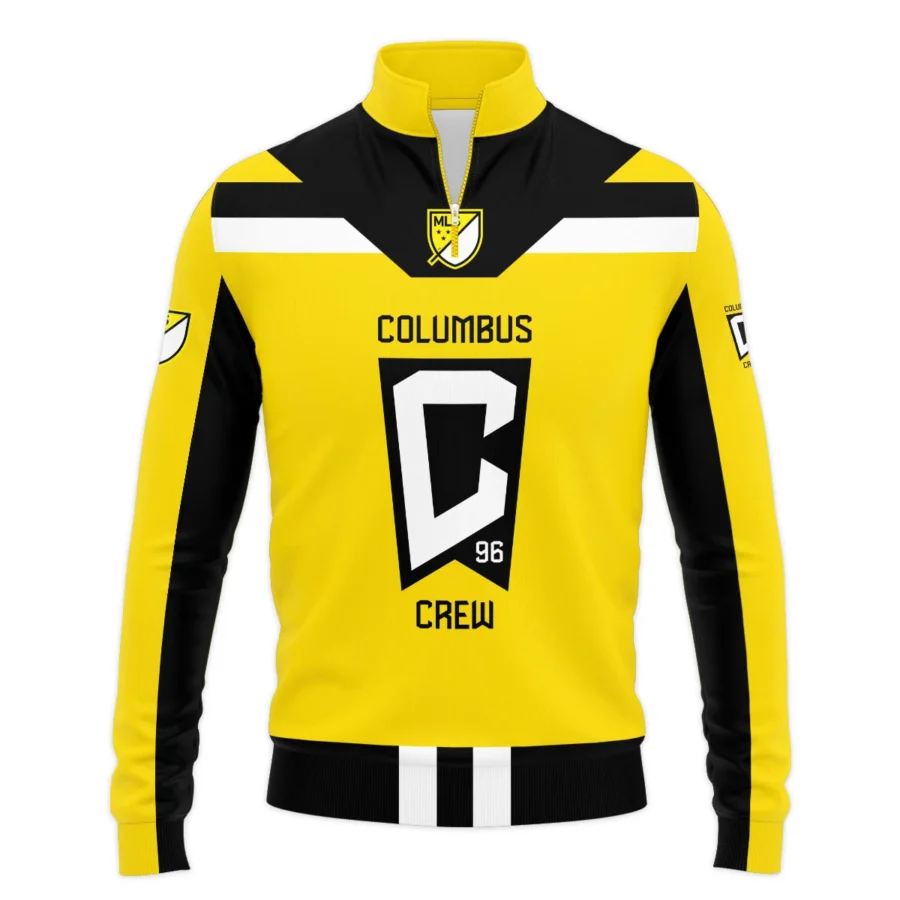 Special Release Columbus Crew MLS Quarter Zip Jacket  All Over Prints HOMLS021024A01CLBSWZ