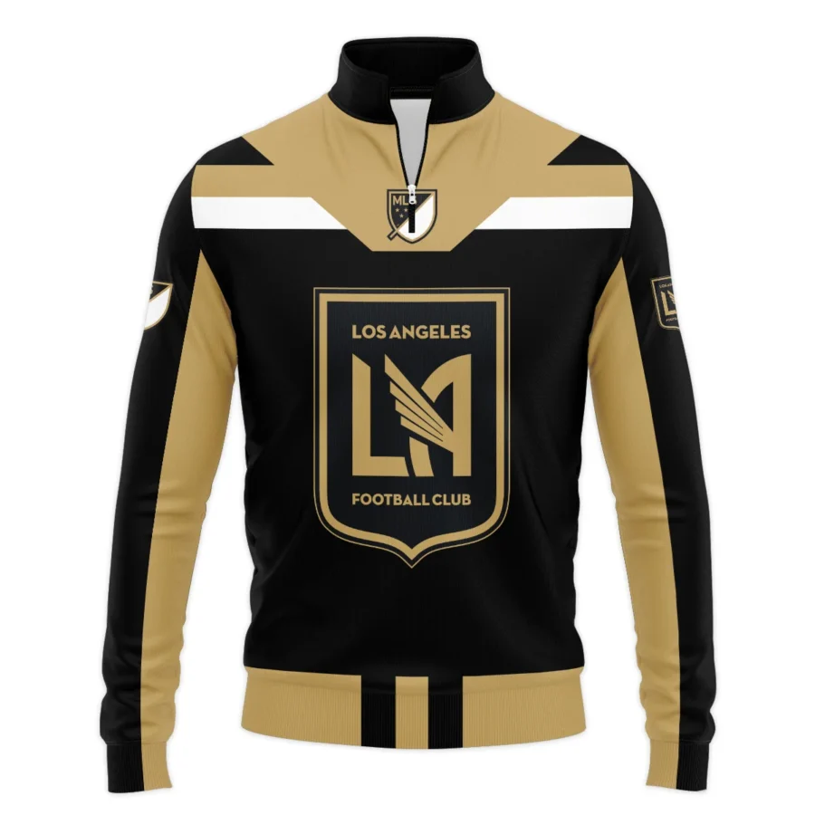 Special Release Los Angeles FC MLS Quarter Zip Jacket  All Over Prints HOMLS021024A01LAFSWZ