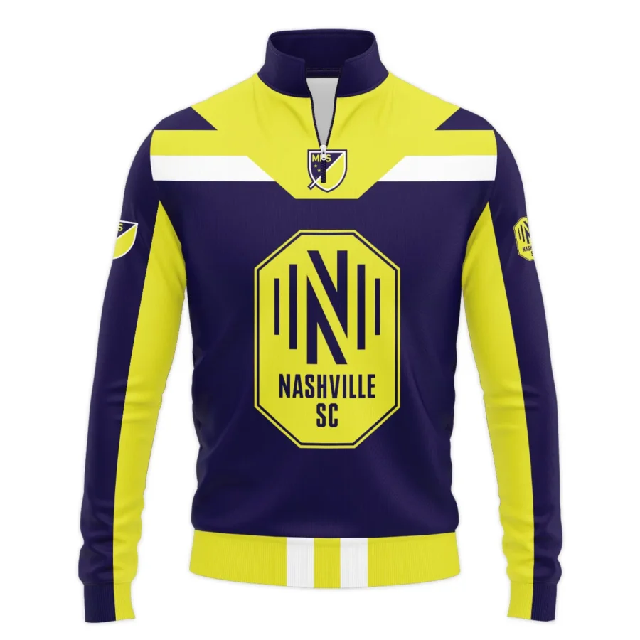 Special Release Nashville SC MLS Quarter Zip Jacket  All Over Prints HOMLS021024A01NSHSWZ