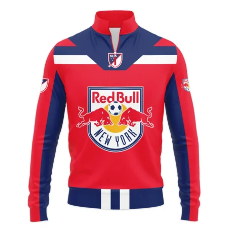 Special Release New York Red Bulls MLS Quarter Zip Jacket  All Over Prints HOMLS021024A01NYSWZ