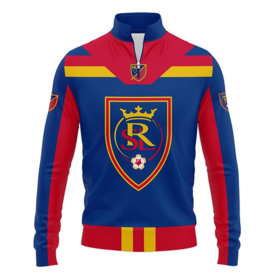 Special Release Real Salt Lake MLS Quarter Zip Jacket  All Over Prints HOMLS021024A01RSLSWZ