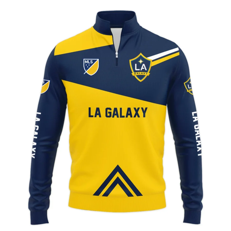 Special Release LA Galaxy MLS Quarter Zip Jacket  All Over Prints HOMLS031024A01LASWZ