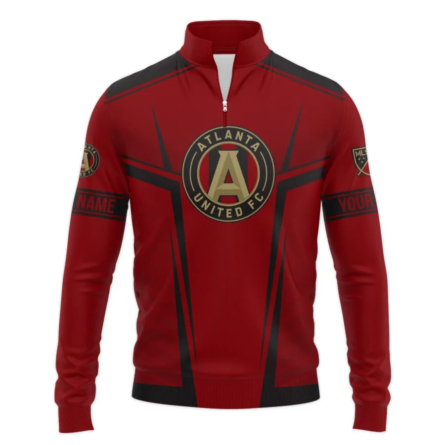 Special Release Atlanta United MLS Quarter Zip Jacket  All Over Prints QTMLS021024A1ATLSWZ