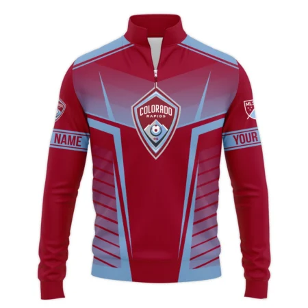 Special Release Personalized Colorado Rapids MLS Quarter Zip Jacket  All Over Prints QTMLS021024A1COLSWZ