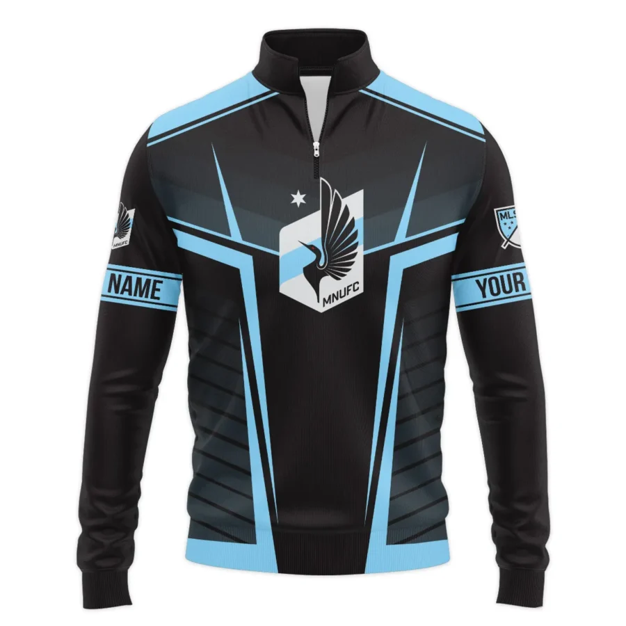 Special Release Minnesota United MLS Quarter Zip Jacket  All Over Prints QTMLS021024A1MINSWZ