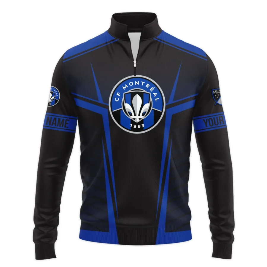 Special Release CF Montreal MLS Quarter Zip Jacket  All Over Prints QTMLS021024A1MTLSWZ