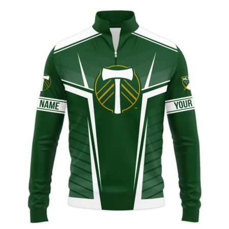 Special Release Portland Timbers MLS Quarter Zip Jacket  All Over Prints QTMLS021024A1PORSWZ