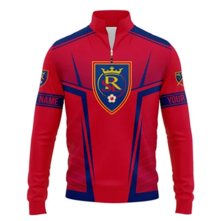 Special Release Personalized Real Salt Lake MLS Quarter Zip Jacket  All Over Prints QTMLS021024A1RSLSWZ