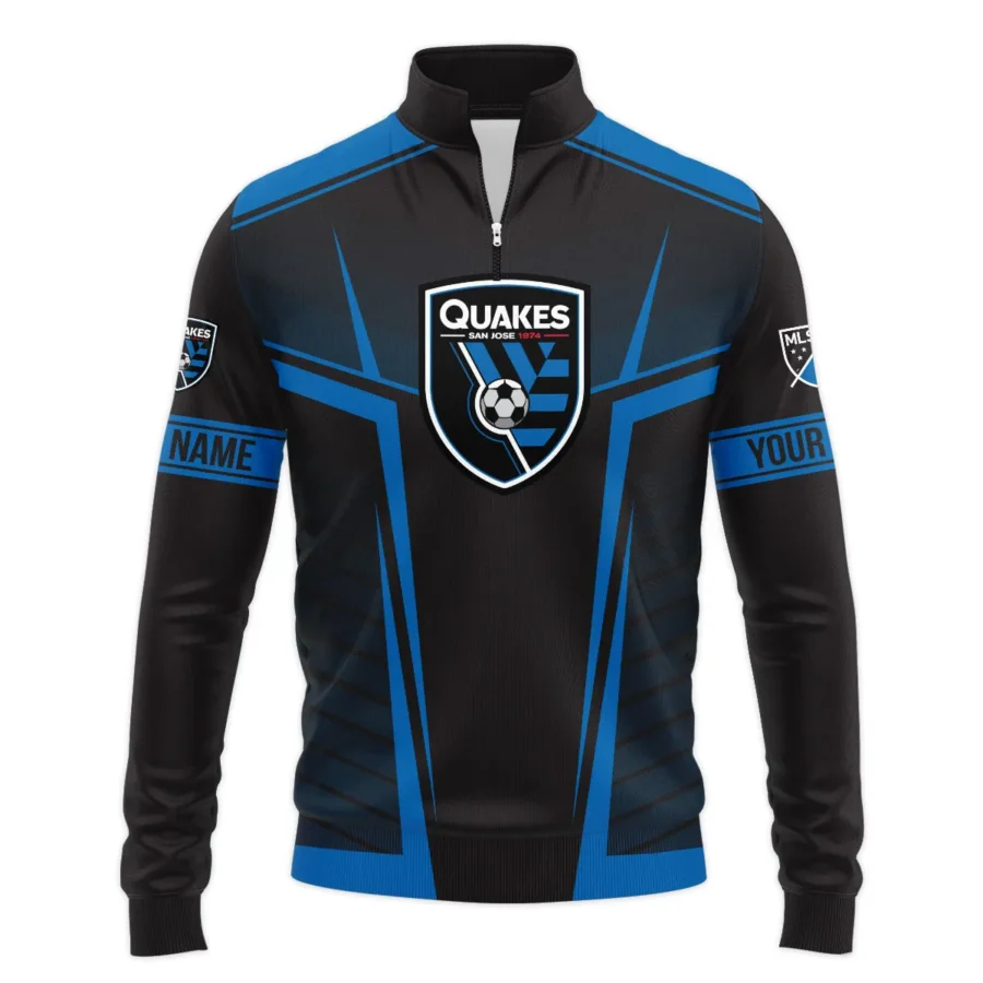 Special Release San Jose Earthquakes MLS Quarter Zip Jacket  All Over Prints QTMLS021024A1SJSWZ