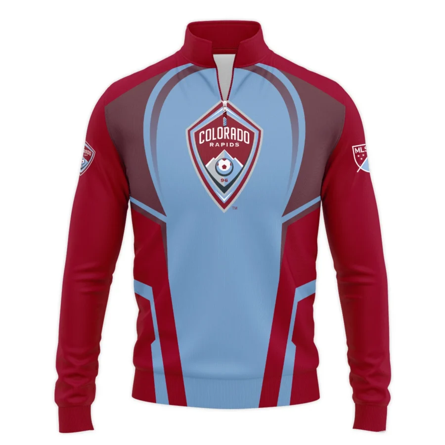 Special Release Personalized Colorado Rapids MLS Quarter Zip Jacket  All Over Prints QTMLS021024A2COLSWZ