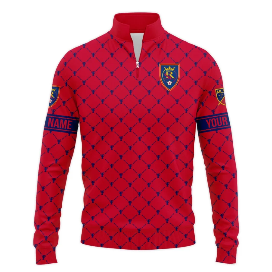 Special Release Personalized Real Salt Lake MLS Quarter Zip Jacket  All Over Prints QTMLS021024A3RSLSWZ