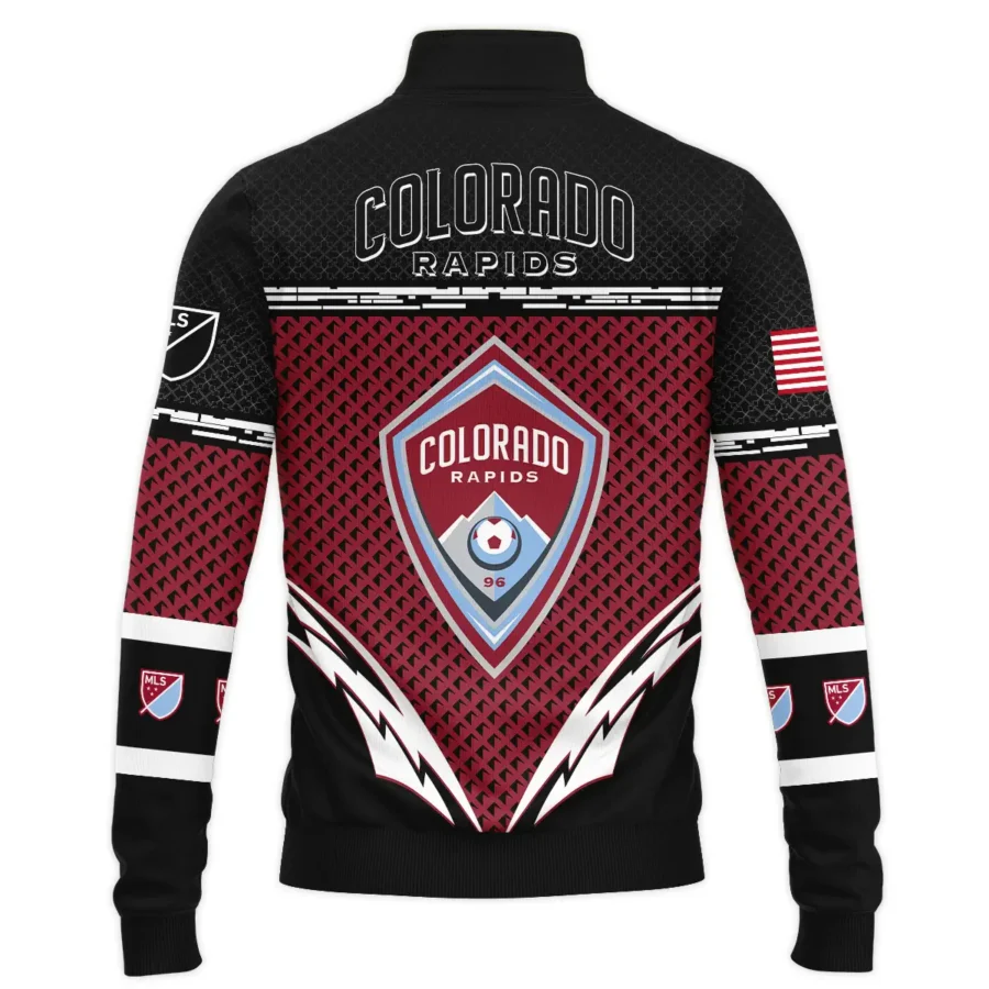 MLS Colorado Rapids Exclusive All Over Prints BLMLS31024A1COLSWZ - Quarter Zip Jacket