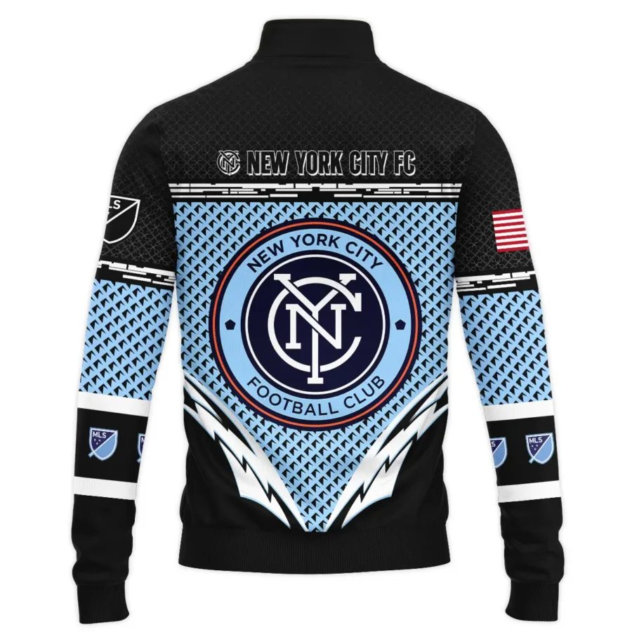 MLS New York City Exclusive All Over Prints BLMLS31024A1NYCSWZ - Quarter Zip Jacket