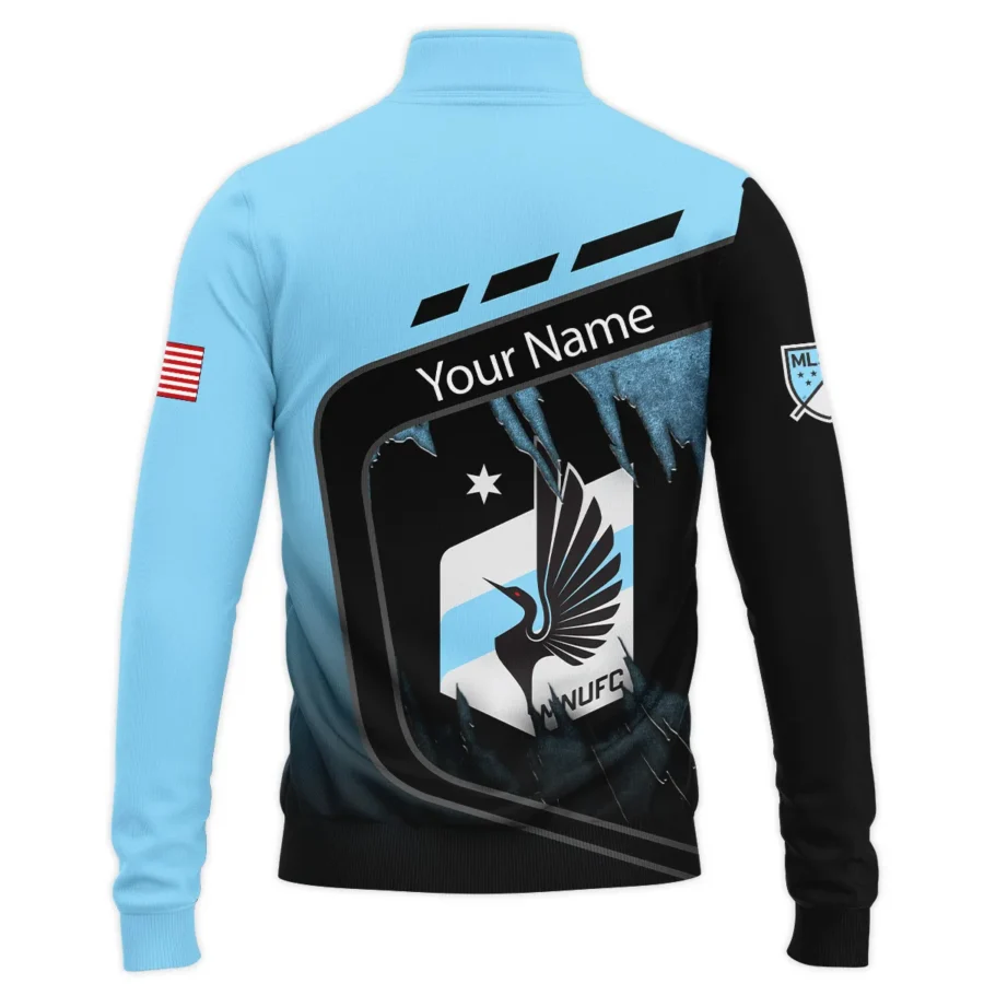 MLS Minnesota United Exclusive All Over Prints BLMLS51024A1MINSWZ - Quarter Zip Jacket