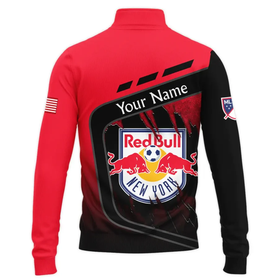 MLS New York Red Bulls Exclusive All Over Prints BLMLS51024A1NYSWZ - Quarter Zip Jacket