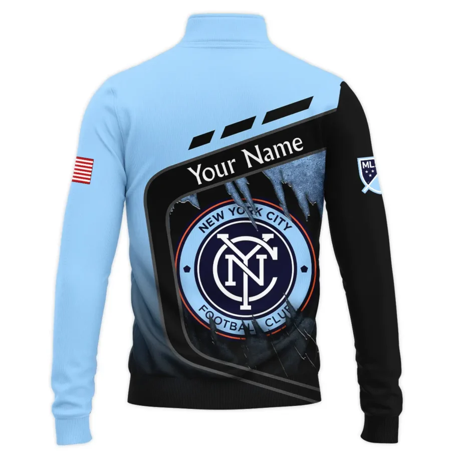 MLS New York City Exclusive All Over Prints BLMLS51024A1NYCSWZ - Quarter Zip Jacket