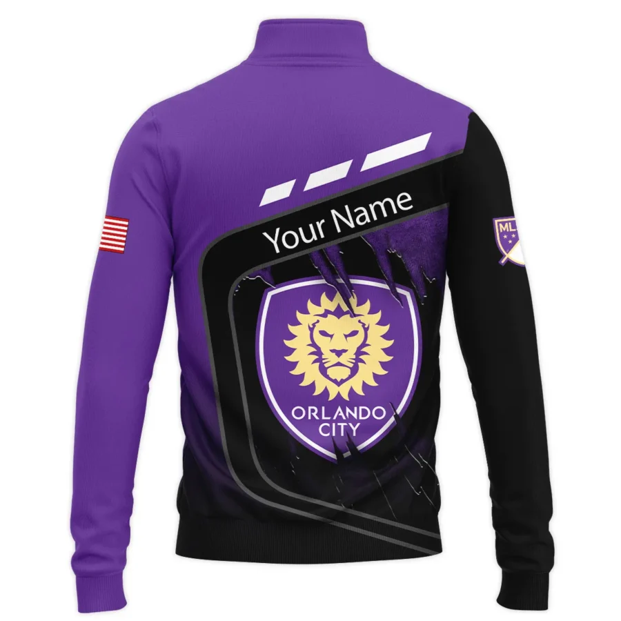 MLS Orlando City Exclusive All Over Prints BLMLS51024A1ORLSWZ - Quarter Zip Jacket