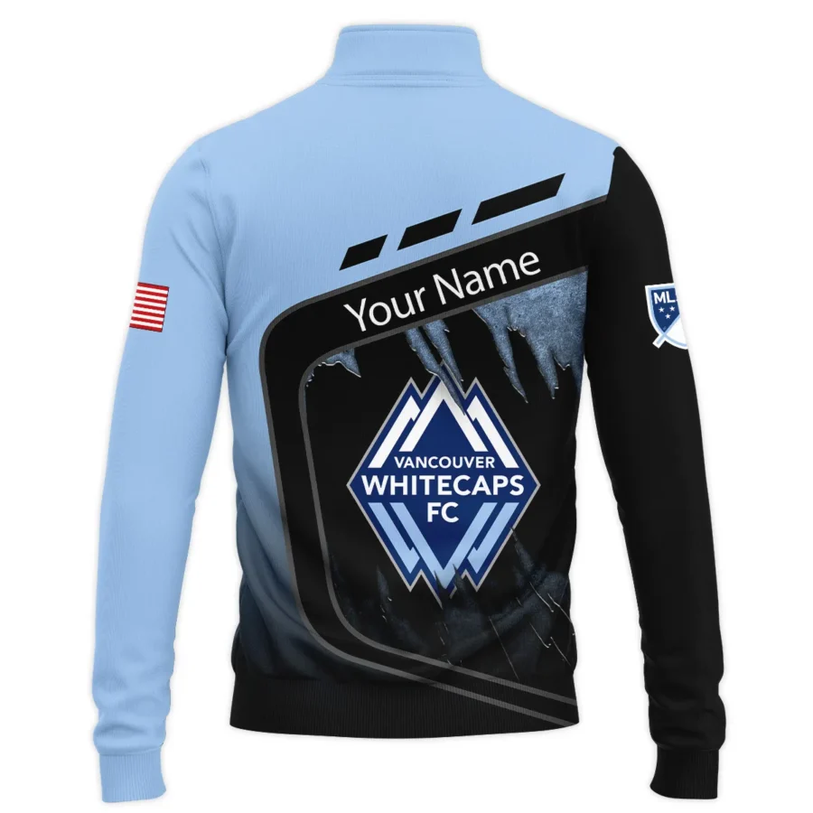 MLS Vancouver Whitecaps Exclusive All Over Prints BLMLS51024A1VANSWZ - Quarter Zip Jacket