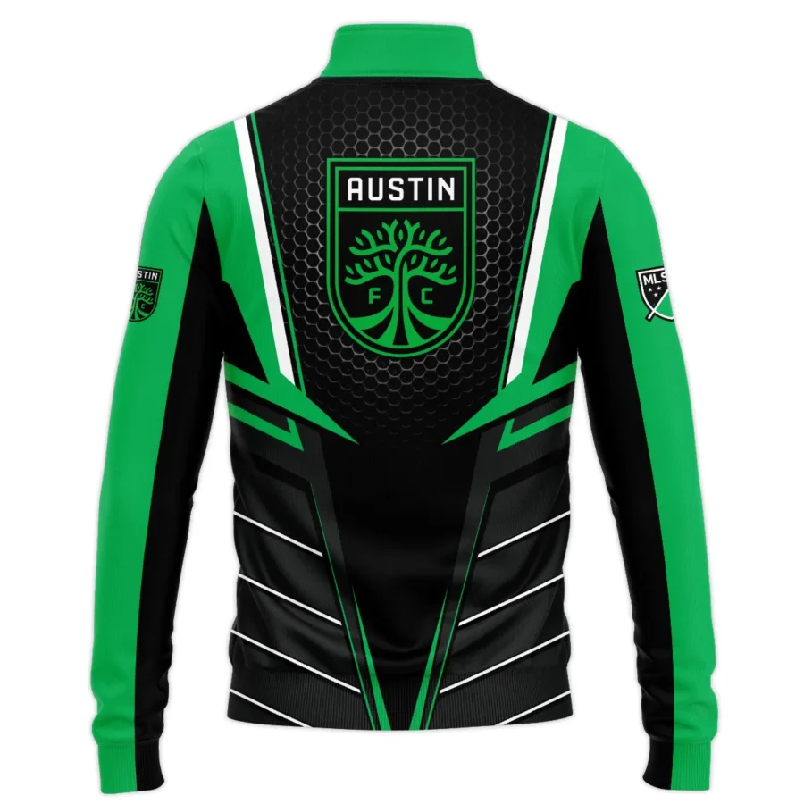 Special Release Austin FC MLS Quarter Zip Jacket  All Over Prints HOMLS011024A01ATXSWZ