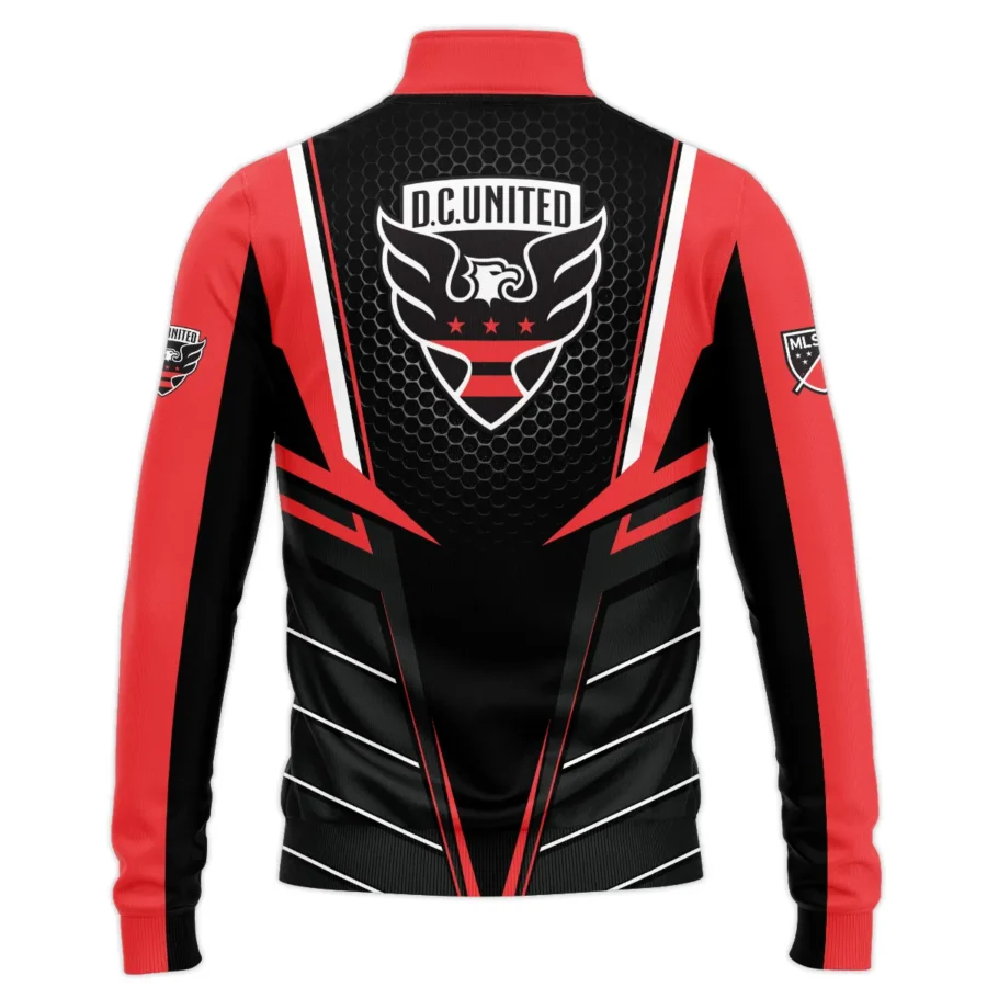 Special Release DC United MLS Quarter Zip Jacket  All Over Prints HOMLS011024A01DCSWZ