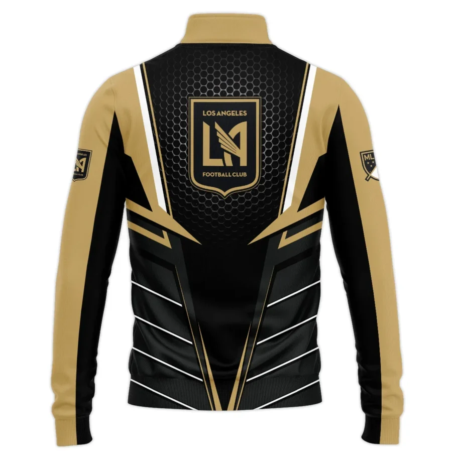 Special Release Los Angeles FC MLS Quarter Zip Jacket  All Over Prints HOMLS011024A01LAFSWZ