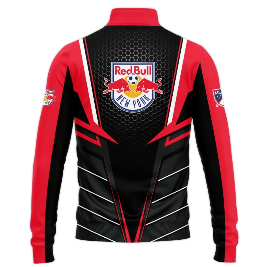 Special Release New York Red Bulls MLS Quarter Zip Jacket  All Over Prints HOMLS011024A01NYSWZ