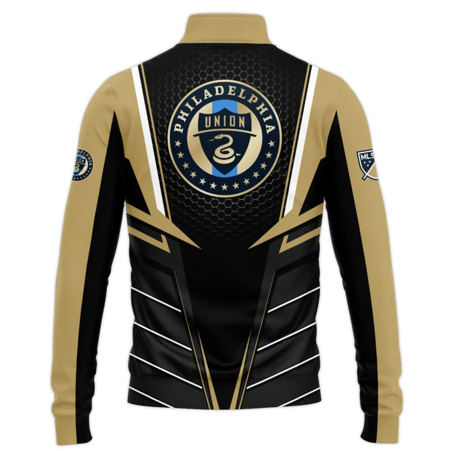 Special Release Philadelphia Union MLS Quarter Zip Jacket  All Over Prints HOMLS011024A01PHISWZ