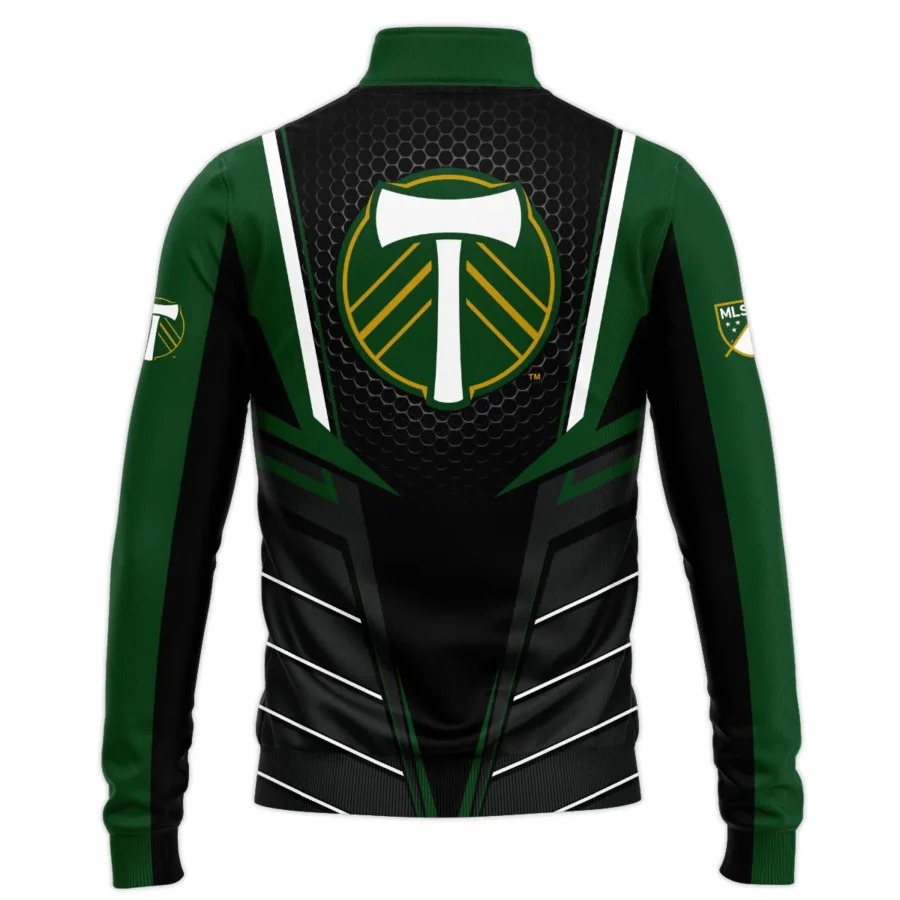 Special Release Portland Timbers MLS Quarter Zip Jacket  All Over Prints HOMLS011024A01PORSWZ