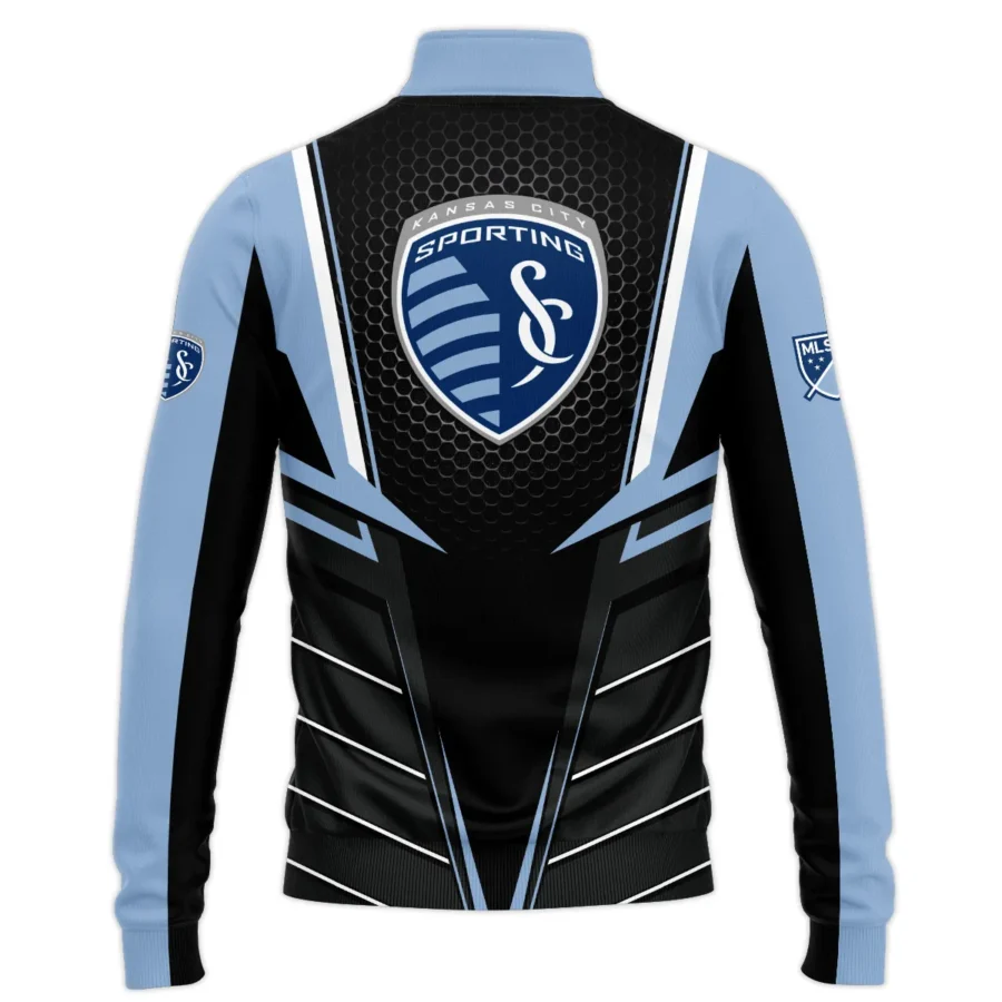 Special Release Sporting Kansas City MLS Quarter Zip Jacket  All Over Prints HOMLS011024A01SKCSWZ