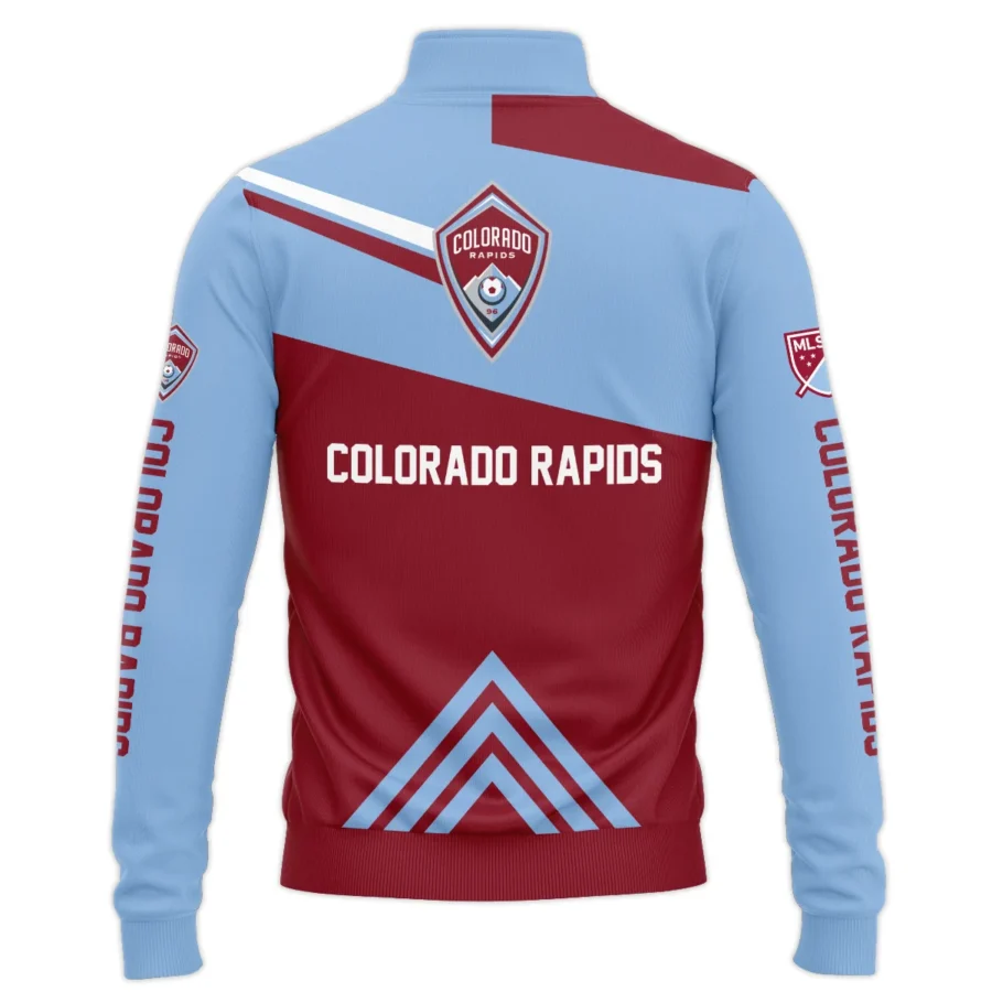 Special Release Colorado Rapids MLS Quarter Zip Jacket  All Over Prints HOMLS031024A01COLSWZ